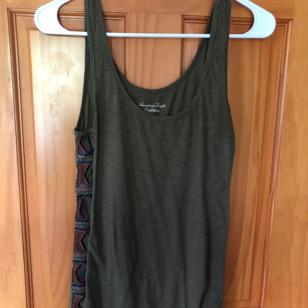 Green Detailed American Eagle Tank